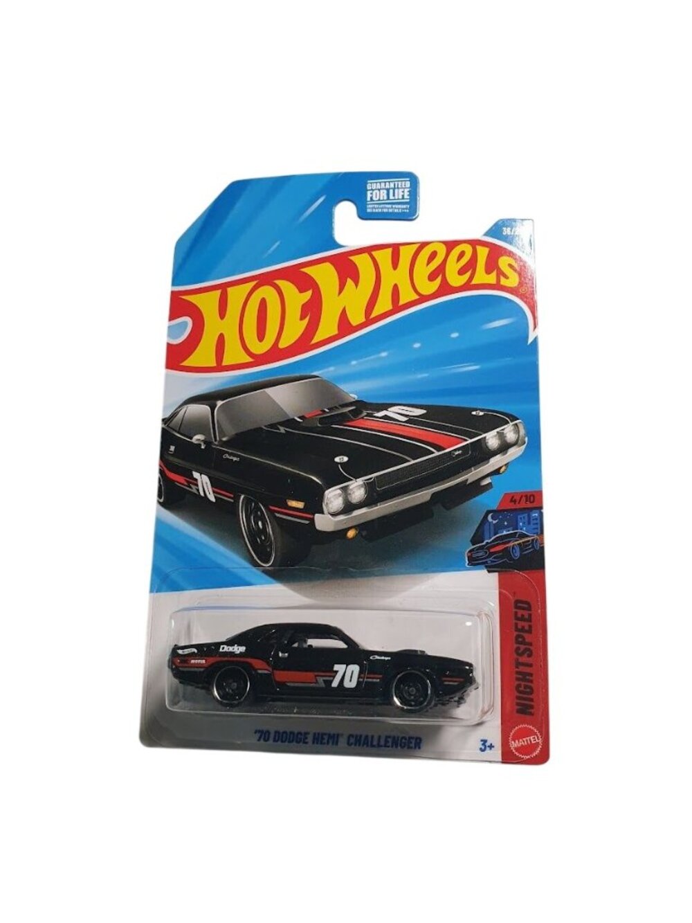 Hot Wheels 70 Dodge Hemi Challenger Nightspeed Series Black Diecast Toy Car Gift